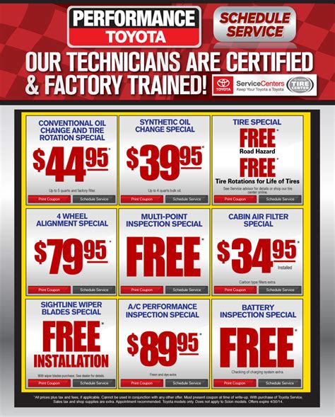 findlay toyota service coupons|Service Specials and Coupons